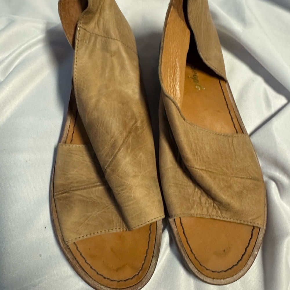 Free People Mont Blanc Women's Sandals Brown 38 8 - Picture 2 of 6